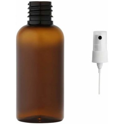 Via Plastová lahvička hnědá s bílým kosmetickým rozprašovačem 50 ml – Zbozi.Blesk.cz