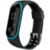 Řemínek k chytrému náramku Xiaomi Mi Band 3/4 náhradní náramek Texturovaný Vzor: Lines, Modrá MBSCZ-TXT017