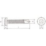 tex 4.2x13 ZINEK půlkulatá hlava vnitřní čtyřhran Quadrex DIN 7504 N-I [1 ks] – Sleviste.cz