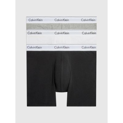 Calvin Klein pánské boxerky 3 Pack Boxer Briefs Modern Cotton 000NB2381AMP1 černá/bílá/šedá – Zboží Mobilmania