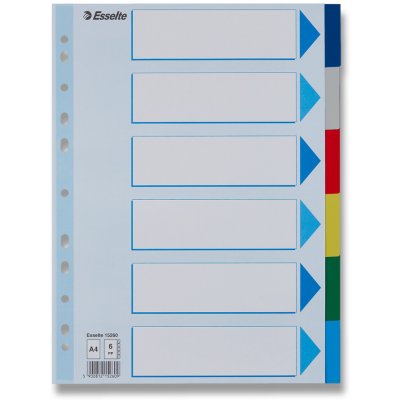 Esselte - polypropylenový rozlišovač - 6 listů – Zboží Dáma