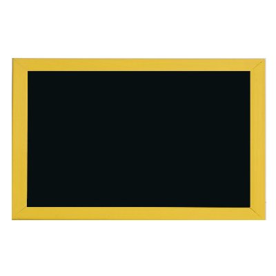 Toptabule.cz KRTCL02 Černá křídová tabule ve žlutém dřevěném rámu 40 x 30 cm / nemagneticky – Hledejceny.cz