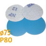 Brusný papír pro excentrickou brusku, zrnitost P80, Průměr: 75mm, 1 kus