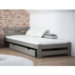 AMI Nábytek masiv VitBed LUX šedá s roštem – Sleviste.cz