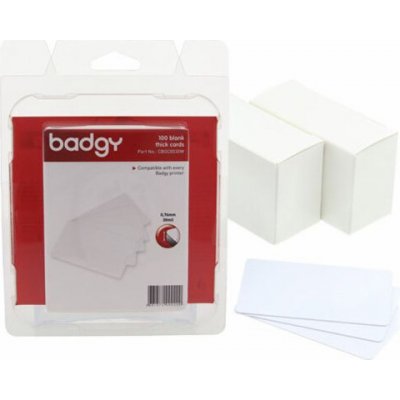 BADGY PVC Cards x100 - Thick (30mil - 0,76 mm) CBGC0030W – Zboží Živě