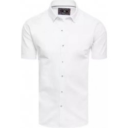 Dstreet pánská košile s krátkým rukávem bílá KX0988
