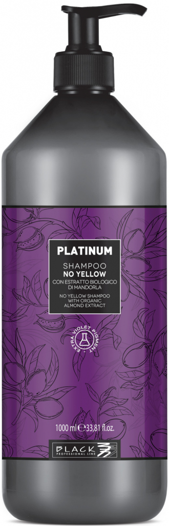 Black Platinum Absolute Blond Shampoo s extraktem s organických mandlí 1000 ml