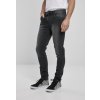 Pánské džíny Urban Classics pánské džíny Slim Fit Zip Jeans černé