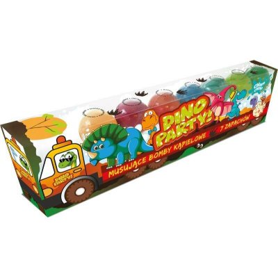 Chlapu Chlap Dino Truck šumivé koule do koupele pro děti 7 x 50 g – Sleviste.cz
