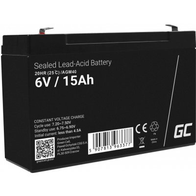 Green Cell 6V 15Ah – Sleviste.cz