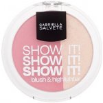 Gabriella Salvete Show It! Blush & Highlighter kompaktní tvářenka s rozjasňovačem 01 9 g – Sleviste.cz