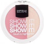 Gabriella Salvete Show It! Blush & Highlighter kompaktní tvářenka s rozjasňovačem 01 9 g – Zboží Mobilmania