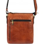 Pierre Cardin Hnědá kožená pánská taška přes rameno L4231 – Zboží Dáma