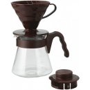Alternativní příprava kávy Hario V60-02 Pour Over Kit Plastic Brown
