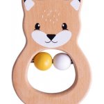 Bigjigs Baby Dřevěné chrastítko liška – Zboží Dáma