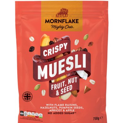 Mornflake Crispy Muesli ovoce oříšky semínka 750 g – Zboží Mobilmania