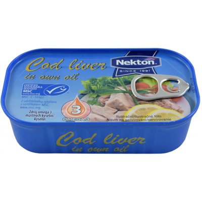Nekton Tresčí játra výběrová ve vlastním oleji 115 g – Sleviste.cz