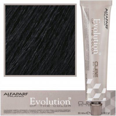 Alfaparf Milano Evolution Coloring Cream 1 Black 60 ml