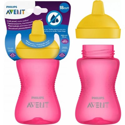 Avent netekoucí hrneček tvrdá hubička růžová 300 ml – Zboží Dáma