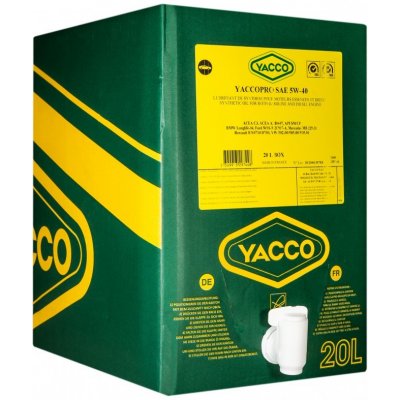 Yacco YACCOPRO 5W-40 20 l – Hledejceny.cz