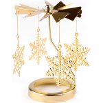 Prima-obchod Otočný vánoční svícen / kolotoč barva 5 zlatá vločka – Hledejceny.cz