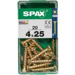 Spax Uni vrut zápust.hlava PZ/Z2 4CUT a plným závitem Yellox 4 x 25 mm 20 ks – Hledejceny.cz