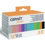 Cernit Modelovací hmota sada 12x25g Pastel – Sleviste.cz
