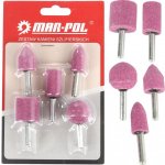 Brusné nástavce na přímou brusku 5ks MAR-POL – Zboží Dáma