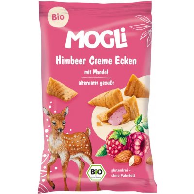 MogLi BIO plněné malinové taštičky 30 g – Zboží Dáma