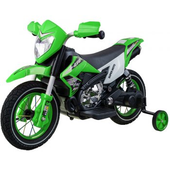 Ramiz elektrická motorka Cross s nafukovacími koly zelená