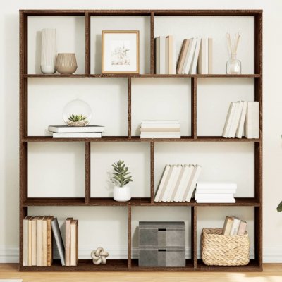 Knihovna/dělící stěna hnědý dub 102x29x103,5 cm – Sleviste.cz
