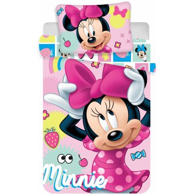 Jerry Fabrics Povlečení do postýlky Minnie "Sweet" 100 cm x 135 cm 40 cm x 60 cm – Zboží Dáma