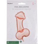 PartyDeco Balónek fóliový Penis Rose Gold 55 x 112 cm – Zboží Dáma