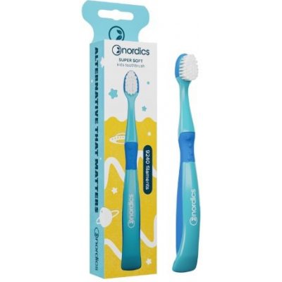 Nordics Oral Care Dětský zubní kartáček od 3+ let Soft Modrá mořská panna – Sleviste.cz