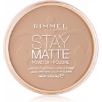 Rimmel London Stay Matte dlouhotrvající kompaktní pudr 010 Warm Honey 14 g – Zboží Dáma