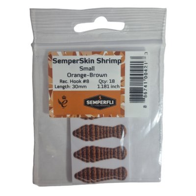 Semperfli Krevetkové Hřbítky SemperSkin Shrimp Orange-Brown Small – Hledejceny.cz