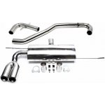TA Technix závodní nerezový catback výfuk Audi A3 3dv (8P, 04-13) kromě Quattro, 2x 76 mm rovná nerezová koncovka s pertlem – Hledejceny.cz