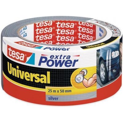 Tesa 56388 82459 Extra Power Textilní páska 50 mm x 25 m stříbrná