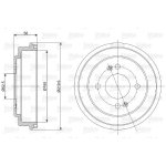 Brzdový buben VALEO 237059 – Zboží Mobilmania