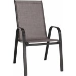 Kondela ALDERA Stohovatelná židle, hnědý melír/hnědá – Zboží Mobilmania