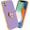 Pouzdro a kryt na mobilní telefon Apple Cadorabo Ochranné pouzdro pro Apple iPhone XS MAX Case ve fialové barvě Kryt fotoaparátu Magnetický držák do auta