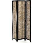 Autronic Paraván dřevěný EF-L174 BK černý – Zboží Dáma