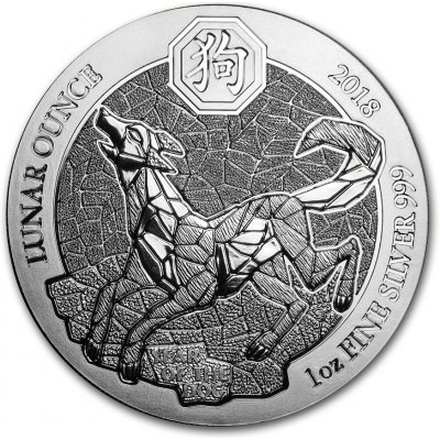 Rwanda stříbrná mince Rok Psa 2018 1 Oz – Sleviste.cz