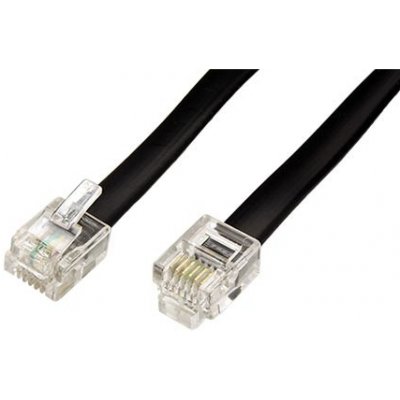 Goobay 11.92.9973 telefonní s konektory RJ12, 6/6, 3m, černý – Zboží Mobilmania