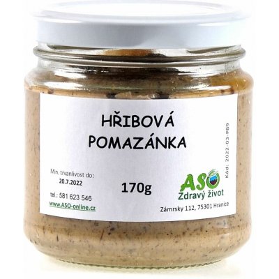 ASO Zdravý život Pomazánka z lesních hřibů 170 g – Zboží Dáma