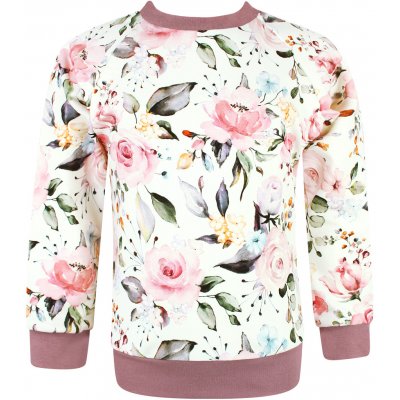 V-Mart Dívčí mikina Růže Starorůžová – Sleviste.cz