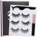 Fair Lashes Magnetic KIT 3 Magnetické řasy s oční linkou a aplikátorem 3 páry řas