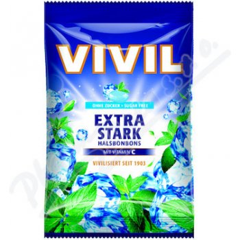 VIVIL Extra silný mentol+vitamín C bez cukru 120 g