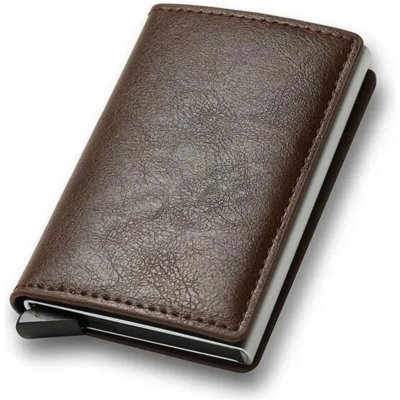 Blingstar Bezpečnostní peněženka pouzdro na karty Coffee brown – Zboží Mobilmania