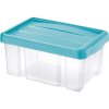 Úložný box Tontarelli Puzzle Clip Box s víkem 5 l transparent modrá